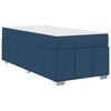 vidaXL Bedframe met matras Blauw 90 x 190 cm Stof