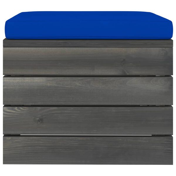 vidaXL 9-delige Loungeset pallet met kussens massief grenenhout