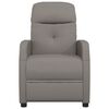 vidaXL Fauteuil verstelbaar stof taupe