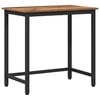 vidaXL Tafel Oudhout 100 x 50 x 76,5 cm Engineered hout en staal