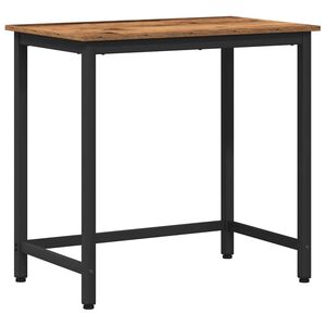 vidaXL Tafel Oudhout 100 x 50 x 76,5 cm Engineered hout en staal