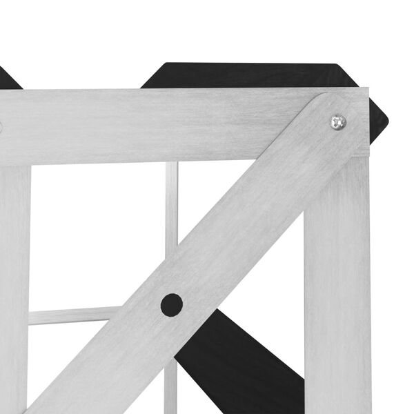 vidaXL Wijnrek voor 20 flessen massief grenenhout zwart