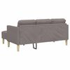 vidaXL Bankstel 2 pcs Taupe 173 x 131 x 67 cm Stof