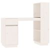 vidaXL Bureau 110x53x117 cm massief grenenhout wit