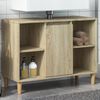 vidaXL Badkamerkast 80x33x60 cm bewerkt hout sonoma eikenkleurig