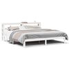 vidaXL Bedframe met hoofdeinde zonder matras 180x200 cm wit