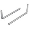 vidaXL Zeskantsleutel 2 st zilver 22 x 66 mm Staal
