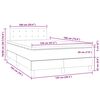 vidaXL Boxspring met matras en LED fluweel donkerblauw 120x190 cm