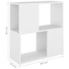 vidaXL Boekenkast 60x24x63 cm bewerkt hout wit