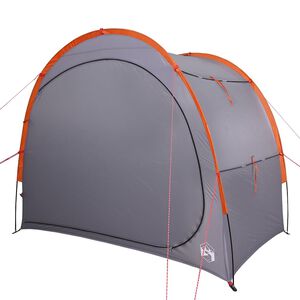 vidaXL Opbergtent waterdicht grijs en oranje