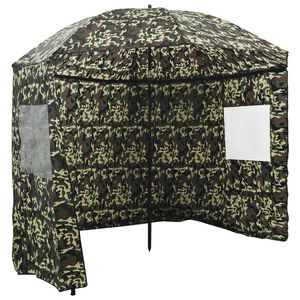 vidaXL Vis Paraplu 290 x 225 cm Oxford Polyester Camouflage
