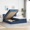 vidaXL Ottoman bed met matrassen 160x200cm stof blauw