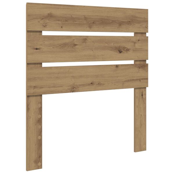 vidaXL Hoofdbord Artisan Eiken 75 cm Bewerkt hout