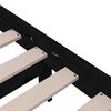 vidaXL Bedframe massief hout zwart 100x200 cm