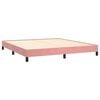 vidaXL Bedframe fluweel roze 180x200 cm