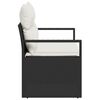vidaXL Tuinbank met kussen met opslag 120 x 62 x 69 cm poly rattan