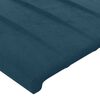 vidaXL Bedframe zonder matras 140x200 cm fluweel donkerblauw