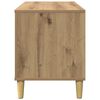vidaXL Platenkast 100x38x48 cm bewerkt hout artisanaal eikenkleur