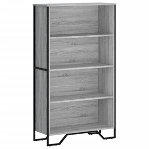 vidaXL Boekenkast 80x31x137,5cm bewerkt hout grijs sonoma eikenkleurig