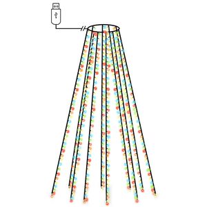 vidaXL Kerstboomverlichting 500 LED's meerkleurig binnen/buiten 500 cm
