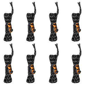 vidaXL Tentscheerlijnen met spanners 8 st reflecterend 4 m 4 mm