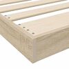 vidaXL Vloer bedframe Sonoma 100 x 200 cm Bewerkt hout