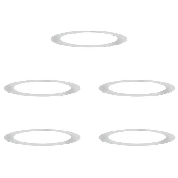 vidaXL geschikt voor platte boomringen 5 pcs Zilver Ø90 / 120 cm