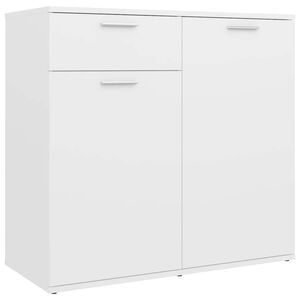 vidaXL Dressoir 80x36x75 cm bewerkt hout wit