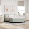 vidaXL Boxspring bed met hoofdeinde Lichtgrijs 140 x 200 cm Fluweel