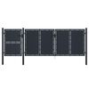 vidaXL Poort 4x1,75 m metaal antraciet
