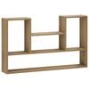 vidaXL Wandplank Artisanaal eiken 100 x 17 x 60 cm Bewerkt hout