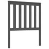 vidaXL Hoofdbord 81x6x101 cm massief grenenhout grijs