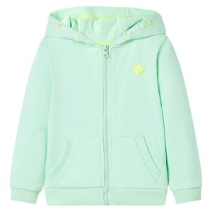 vidaXL Kindervest met capuchon en rits 104 lichtgroen