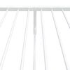 vidaXL Bedframe met hoofd- en voeteneinde metaal wit 75x190 cm