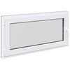 vidaXL Kelderraam RISOR 120 x 60 cm PVC en glas Antracietkleurig