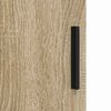 vidaXL Badkamermeubelset 3 pcs Sonoma Eiken Geperst Hout en Metaal