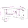 vidaXL TV Eenheden Wit 80 x 33 x 46 cm Bewerkt hout