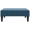 vidaXL Voetenbank 77x55x31 cm fluweel blauw