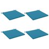 vidaXL 4-Piece Zitkussens SOEST 4 st 100% Polyester Lichtblauw