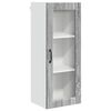 vidaXL Wandglas cabinet PORTO Grijs Sonoma 40 x 31 x 100 cm