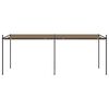 vidaXL Prieel met uittrekbaar dak 600x300x233 cm taupe
