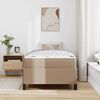 vidaXL Bedframe met matras Cappuccino 90 x 200 cm Stof