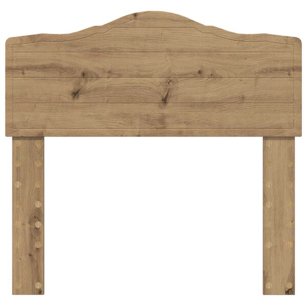 vidaXL Hoofdbord Artisan Eiken 90 cm Bewerkt hout