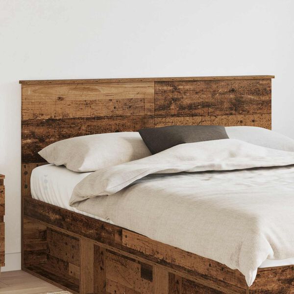 vidaXL Hoofdbord Oud Hout 140 cm Bewerkt hout