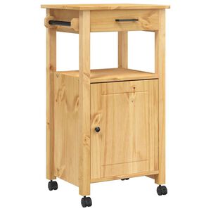 vidaXL Keukentrolley MONZA 48x40x88,5 cm massief grenenhout