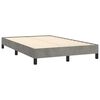 vidaXL Bedframe zonder matras 120x190 cm fluweel lichtgrijs