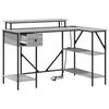 vidaXL Bureau met lade Grijs Sonoma 120 x 79 x 86,5 cm Bewerkt hout