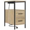 vidaXL Nachtkastje Sonoma Eiken 30 x 48 x 61 cm Bewerkt hout