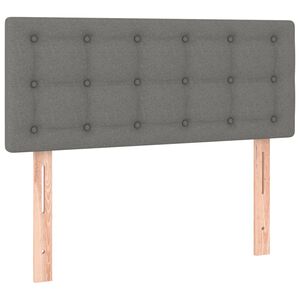 vidaXL Hoofdbord 90x5x78/88 cm stof donkergrijs