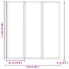 Badscherm 3 panelen vouwbaar 141 x 132 cm